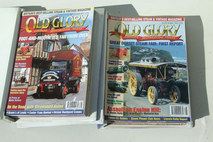 Old Glory magazines. In excess of 200 starting with issue number 1 from 1988 then consectutive