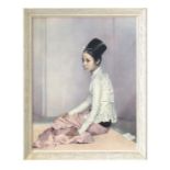 After Sir Gerald Kelly - Saw Ohn Nyun - coloured print, framed, 46 by 59cms.