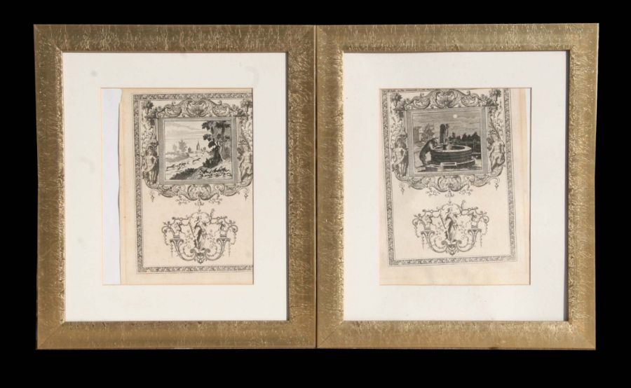 A quantity of assorted 19th century architectural engravings to include fireplace surrounds, all - Image 6 of 8