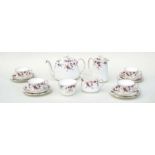 A Minton Ancestral pattern tea set.