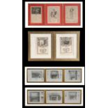 A quantity of assorted 19th century architectural engravings to include fireplace surrounds, all