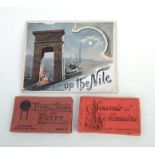 Types and Scenes of Egypt, photo type postcards series no. 21; together with Souvenir of Alexandria,