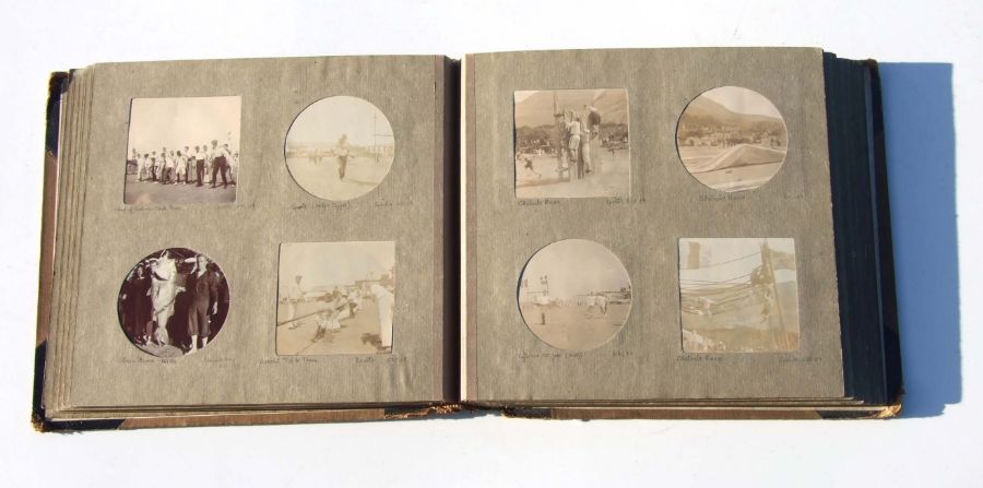 An early 20th century photograph album compiled by A W Finlayson RN, Uplands House, containing - Image 3 of 4