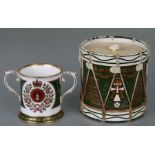 A Spode Green Howard Regiment limited edition loving mug, numbered 76/300; together with a Green