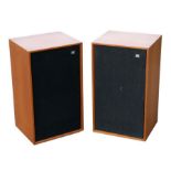 A pair of Wharfdale Dovedale 3 three-way floor speakers.