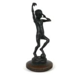 An unusual Art Deco macabre figure mounted on a radiator cap, 19cms high.Condition ReportNo marks to