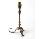 A WAS Benson style brass Pullman lamp, 28cms high.Condition ReportLamp sits flat, surface is