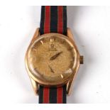 A 1960's Omega Seamaster gentleman's wristwatch (a/f).Condition ReportThe case is gold capped, the