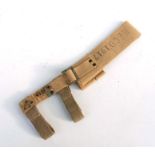 An unissued 08 Pattern bayonet frog with helve strap and carrier. Marked to the reverse of the