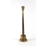 A French brass table lamp, 38cms high.