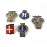 A quantity of badge bar badges to include the Merchant Navy Airline Officer's Association, AA, RAC