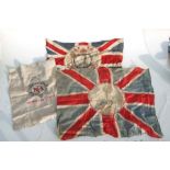 A Queen Victoria Diamond Jubilee Commemorative flag, together with a Union Jack, other flags, and