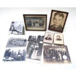 A large quantity of family photographs and postcards to include military, sporting and family