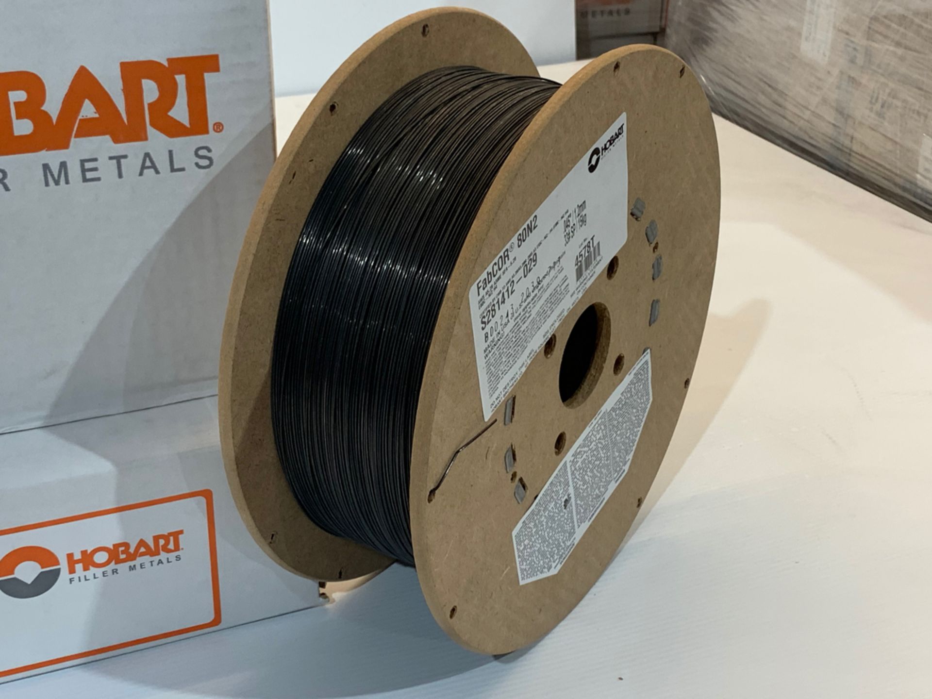 HOBART STEEL WELDING WIRE E80C-Ni2, DIA.: 0.045” (1.2mm), 15KG SPOOL/BOBINE *** DUE TO COVID - Image 3 of 3