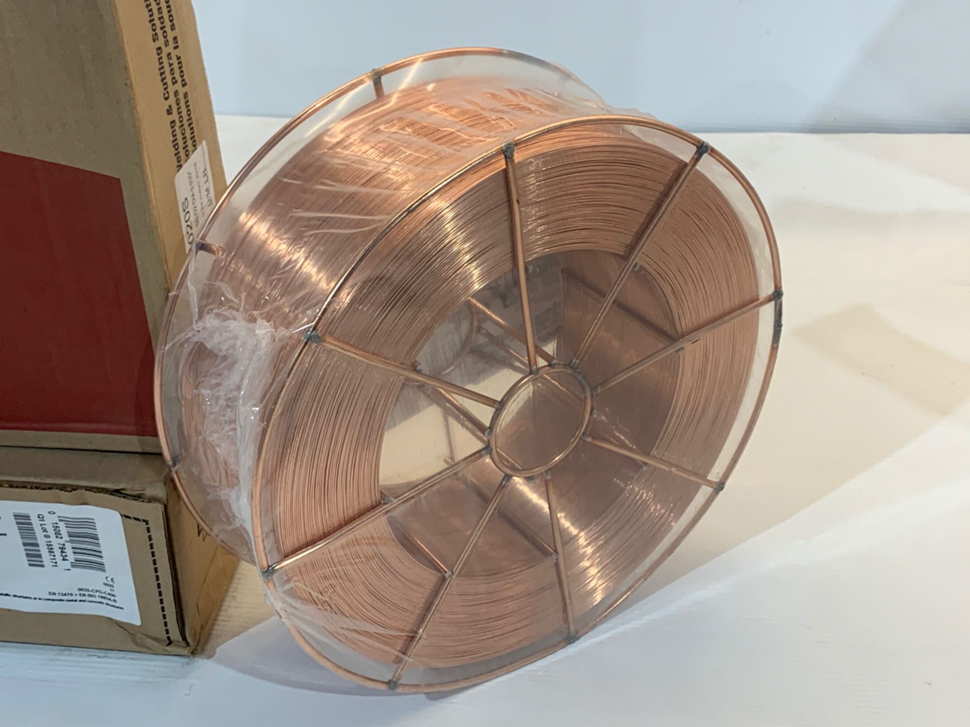 LINCOLN LA-90 (EDS30775) WELDING WIRE ER80S-D2, DIA: 0.035” (0.9MM), 20KG SPOOL/BOBINE *** DUE TO - Bild 3 aus 3