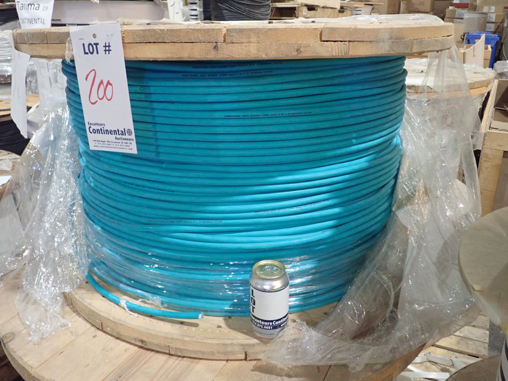 COPPER CABLE APPROX. LENGTH: 982.5 METERS, APPROX. WEIGHT: 150 KG.