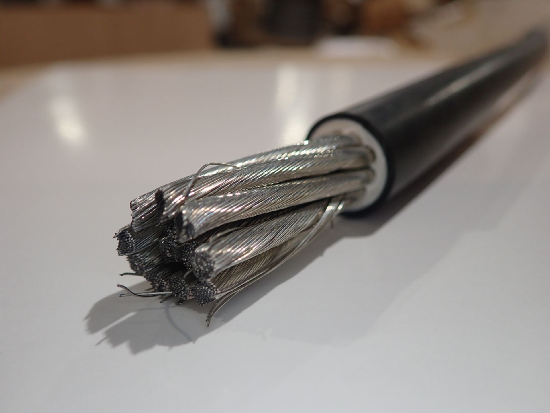 TIN PLATED COPPER CABLE APPROX. LENGTH: 423 METERS, APPROX. WEIGHT: 379 KG - Bild 2 aus 2