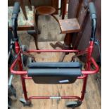 WHEELCHAIR ALONG WITH 2 WALKING AIDS