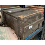 WOODEN TRUNK/AMMUNITION BOX