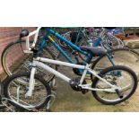 WHITE 20 APOLLO BMX BICYCLE WITH STUNT PEGS"