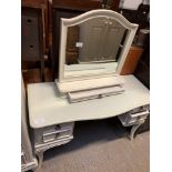 CREAM DRESSING TABLE WITH MIRROR