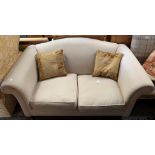 CREAM FABRIC 2 SEATER SETTEE