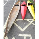 2 CANOES, PART CANOE MOULD & 1 PADDLE