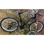 CARRERA BLACK SPRUNG FORKS BICYCLE DUAL DISC BRAKES