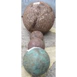 ARCHITECTURAL SALVAGE - 4 CANNON BALLS