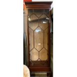 VICTORIAN GLASS FRONTED MAHOGANY DISPLAY CABINET