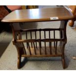 ERCOL SIDE TABLE/MAGAZINE RACK