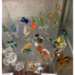 QUANTITY OF GLASS ANIMALS INCLUDING SWAROVSKI