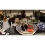 MODERN SPODE TUREEN & DISHES, VARIOUS CERAMICS, GLASS & OTHER ITEMS