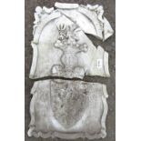 ARCHITECTURAL SALVAGE - MARBLE WALL PLAQUE TITLED HERBU CODZIEMBA