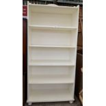 WHITE PAINTED BOOKSHELF