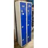 6 DOOR METAL LOCKER CABINET