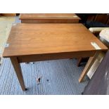 PINE KITCHEN TABLE WITH SINGLE DRAWER