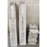ARCHITECTURAL SALVAGE - VARIOUS ITEMS OF DECORATIVE STONEWARE