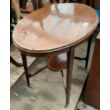 OVAL TABLE, HEXAGONAL TABLE & PINE SWING MIRROR