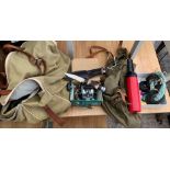 FISHING BAG WITH EQUIPMENT & FISHING RODS