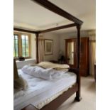 MODERN MAHOGANY 4 POSTER BED FRAME