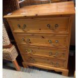 PINE CHEST OF DRAWERS, 4 LONG