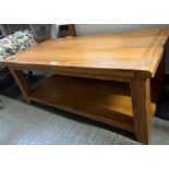 MODERN OAK COFFEE TABLE