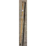 2 SILVER TOP WALKING CANES