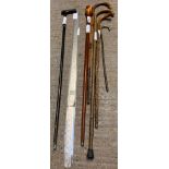 COLLECTION OF WALKING STICKS