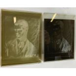 A collection of glass negatives belonging to Welsh painter Augustus Edwin John, including family
