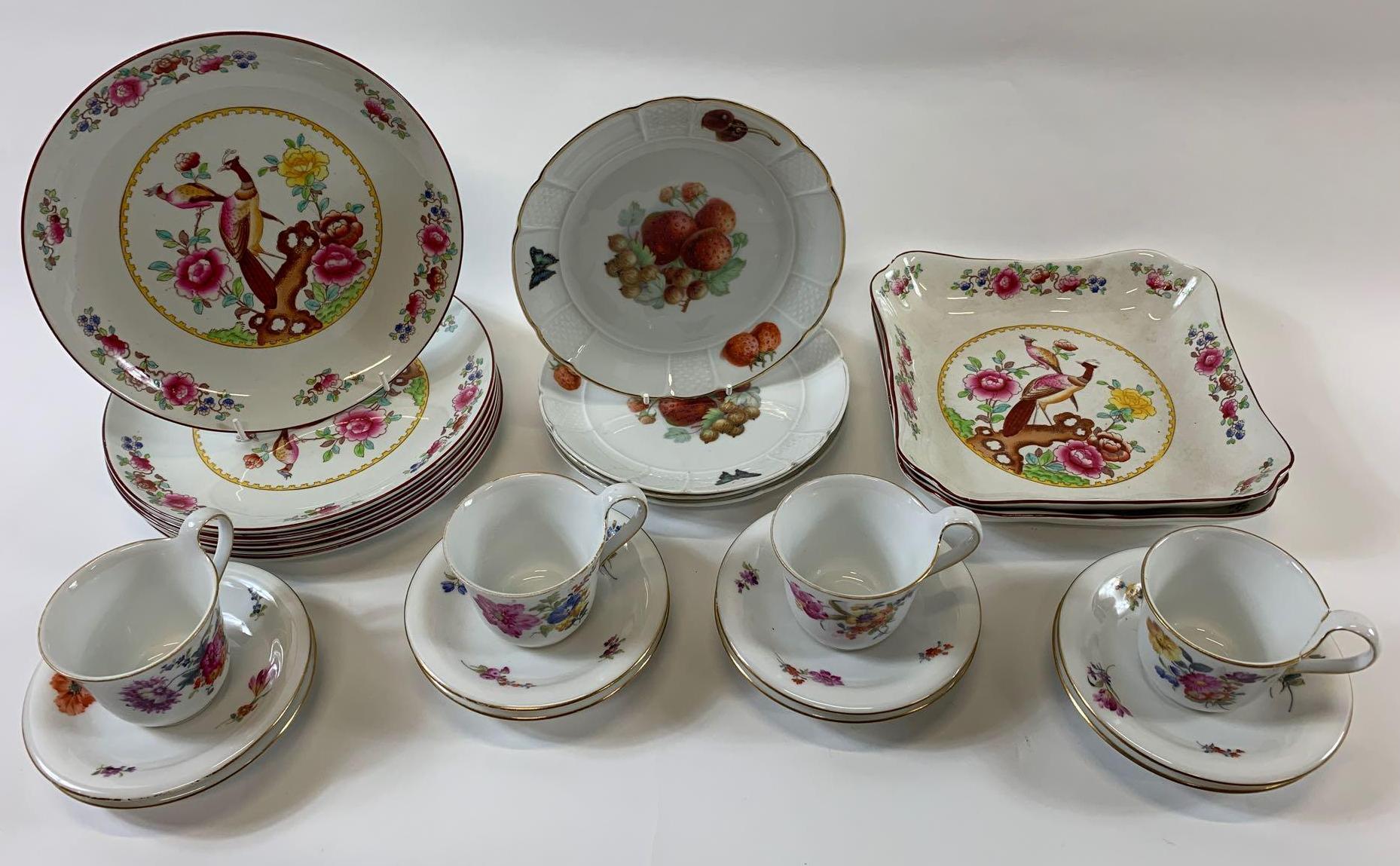 A collection of Royal Copenhagen tea and coffee wares to include tea cups, saucers, coffee cans,