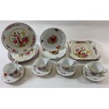 A collection of Royal Copenhagen tea and coffee wares to include tea cups, saucers, coffee cans,