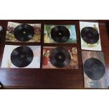 Five gramophone postcards by Tucks, Kiddyphone Junior records