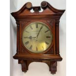 An eight day fusee movement mahogany cased wall clock retailed by S. Smith & Son Ltd, London,